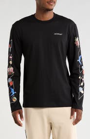 Off-White Lots Long Sleeve Graphic T-Shirt