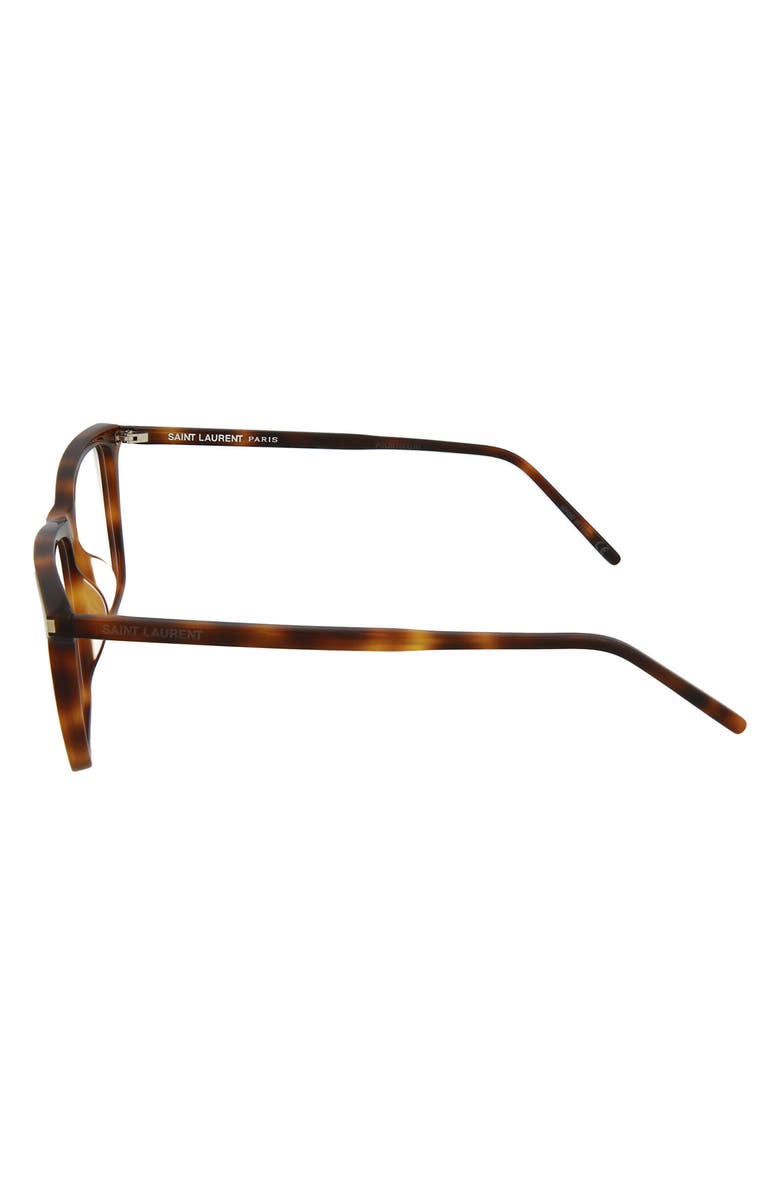 Saint Laurent 55mm Square/Rectangle Optical Frames, Alternate, color,
