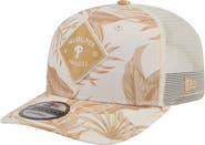 New Era Men's New Era Tan Philadelphia Phillies Tonal Palm COOLERA 9SEVENTY Adjustable Trucker Hat