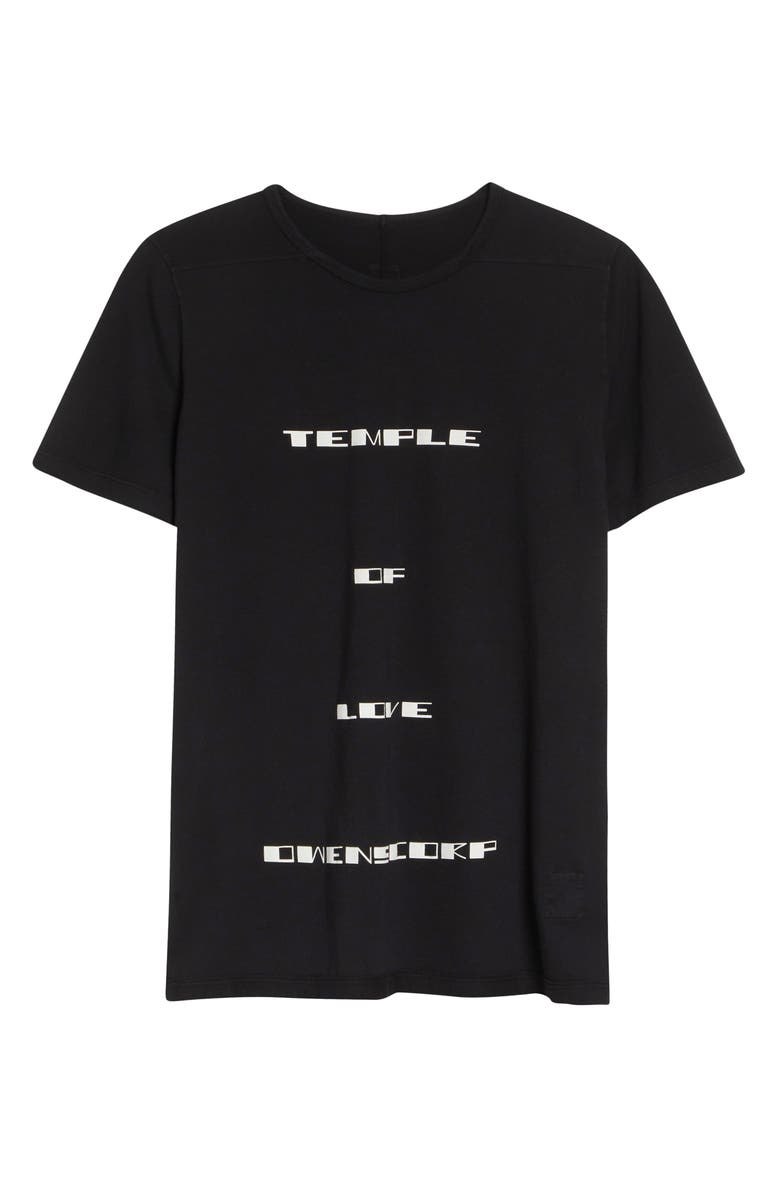 Rick Owens DRKSHDW Level Temple Graphic T-Shirt, Main, color, Black/ Milk