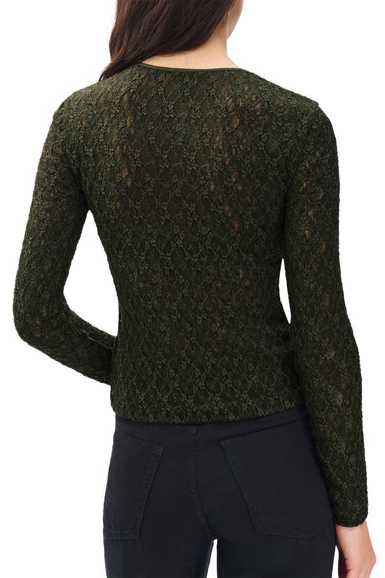 Ellie Lace Top, Alternate, color, ARMY