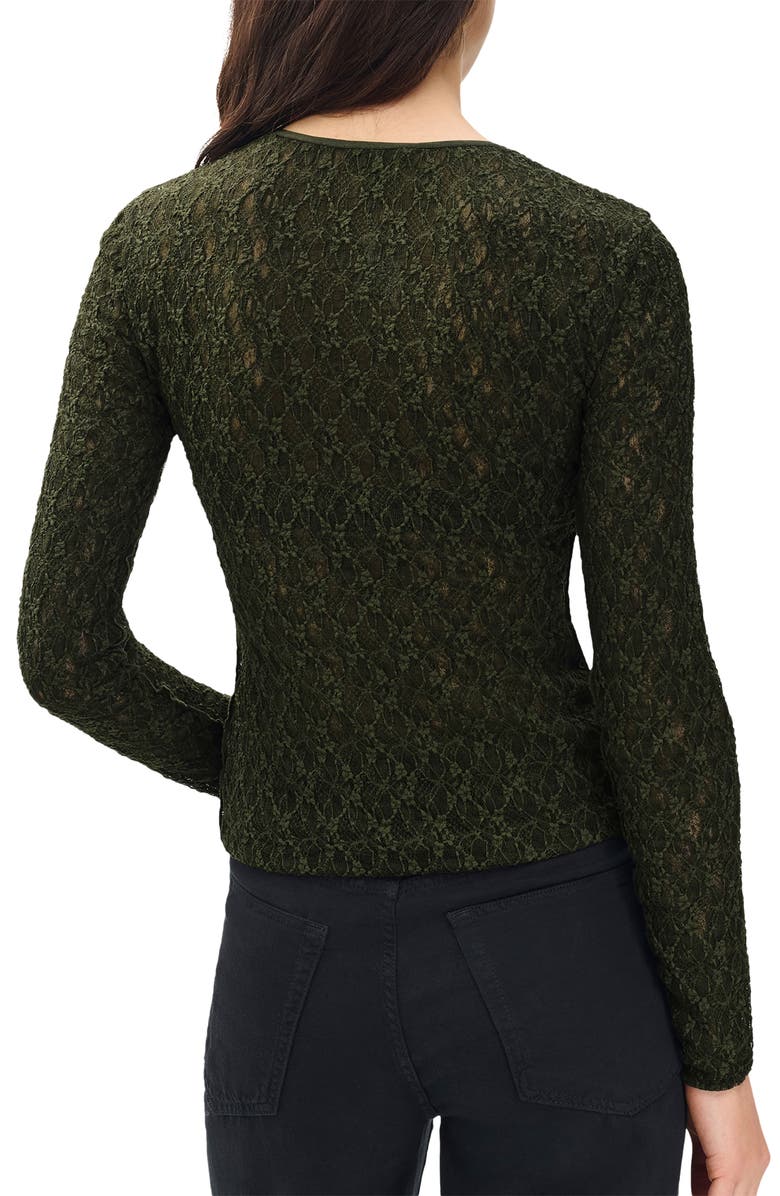 rag & bone Ellie Lace Top, Alternate, color, Army