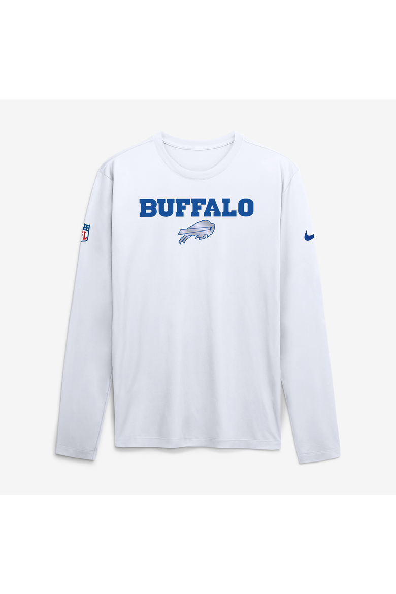 Men's Nike  White Buffalo Bills Rivalries Collection Sideline Legend Long Sleeve T-Shirt, Alternate, color, White