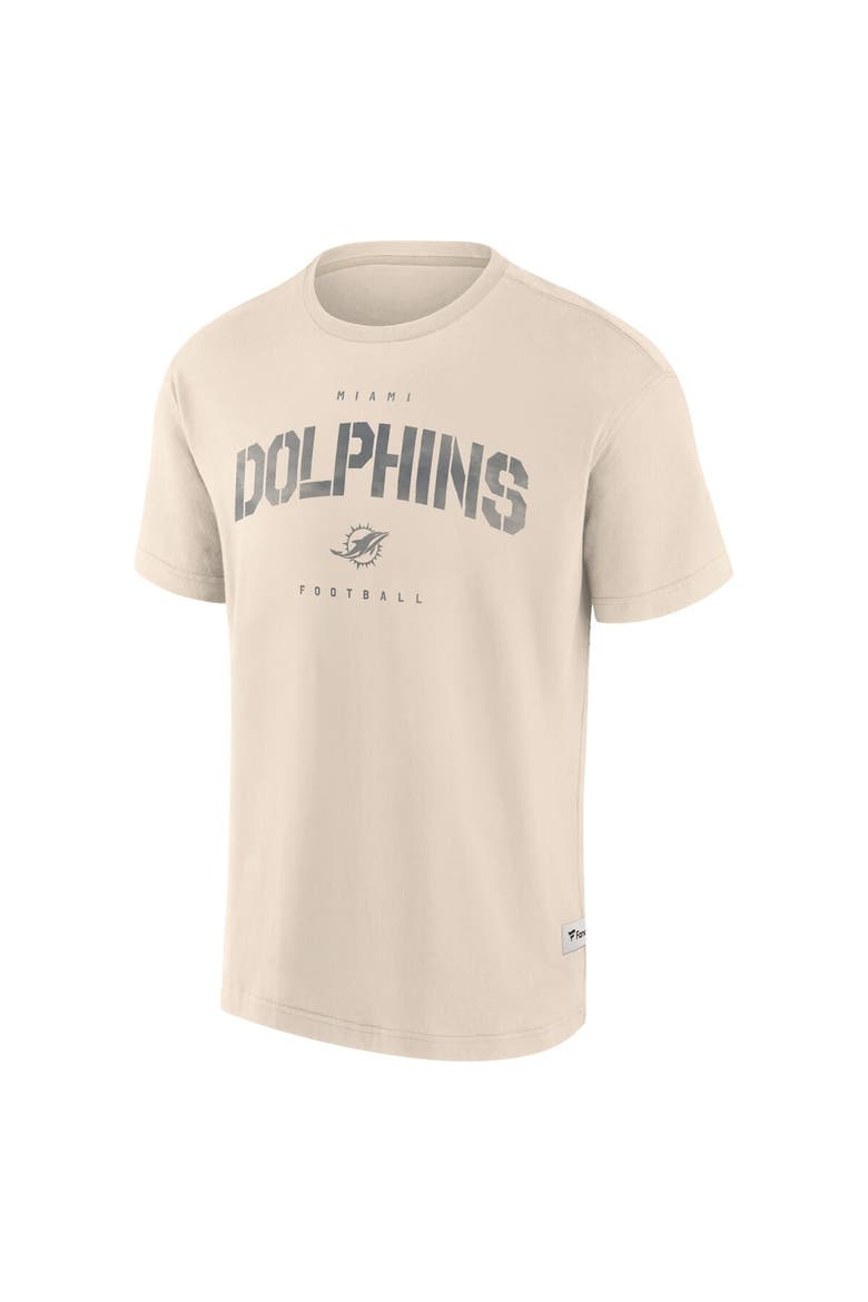 Men's Fanatics Cream Miami Dolphins Elements Weathered Tonal Future Ground T-Shirt, Alternate, color, Cream