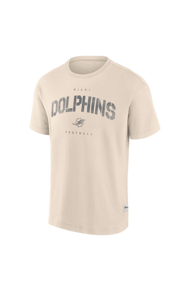 FANATICS Men's Fanatics Cream Miami Dolphins Elements Weathered Tonal Future Ground T-Shirt, Alternate, color, Cream