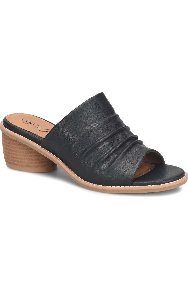 EUROSOFT Corley Block Heel Slide Sandal, Main, color, Black