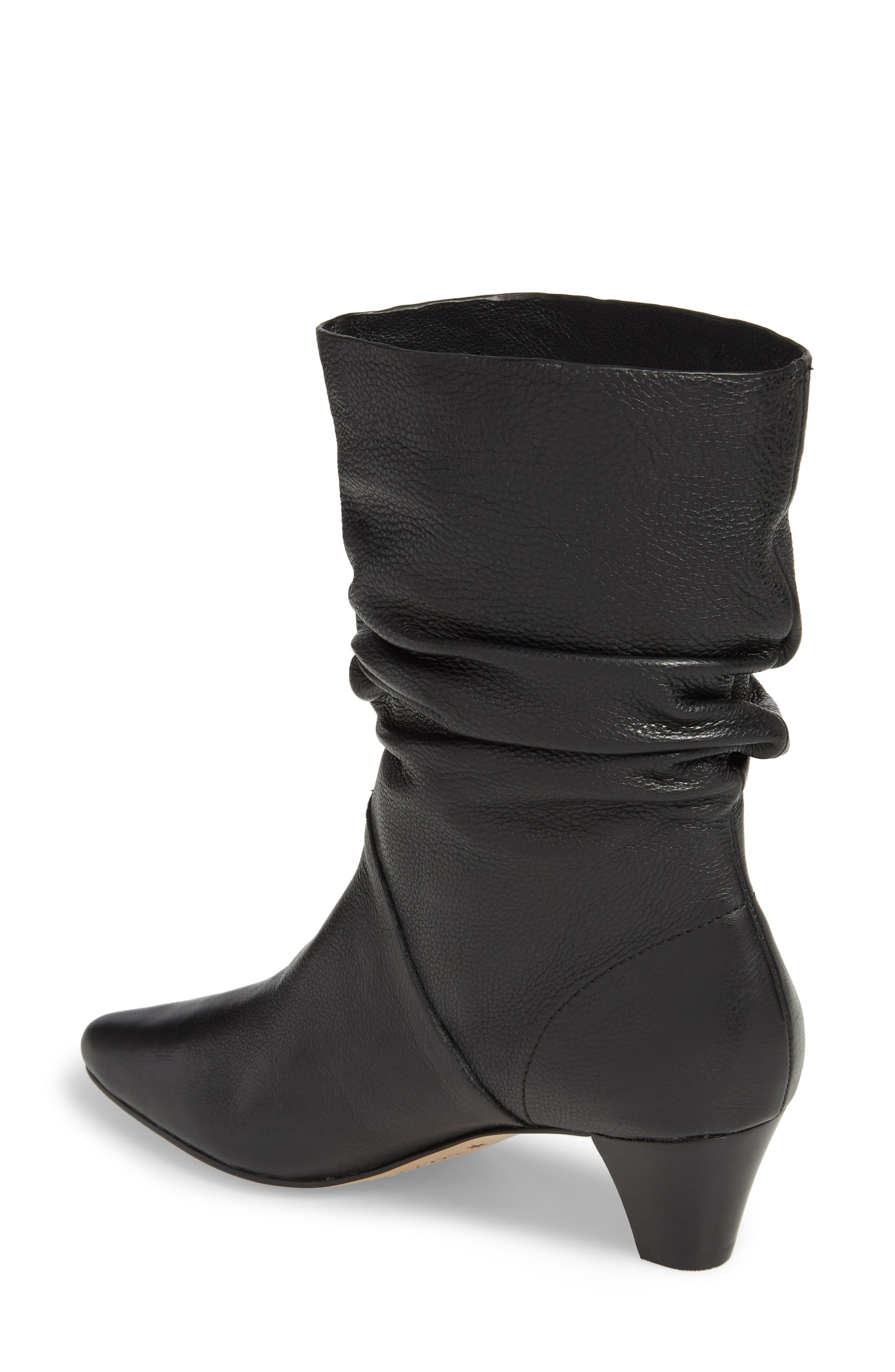Nica Slouchy Boot, Alternate, color, BLACK LEATHER