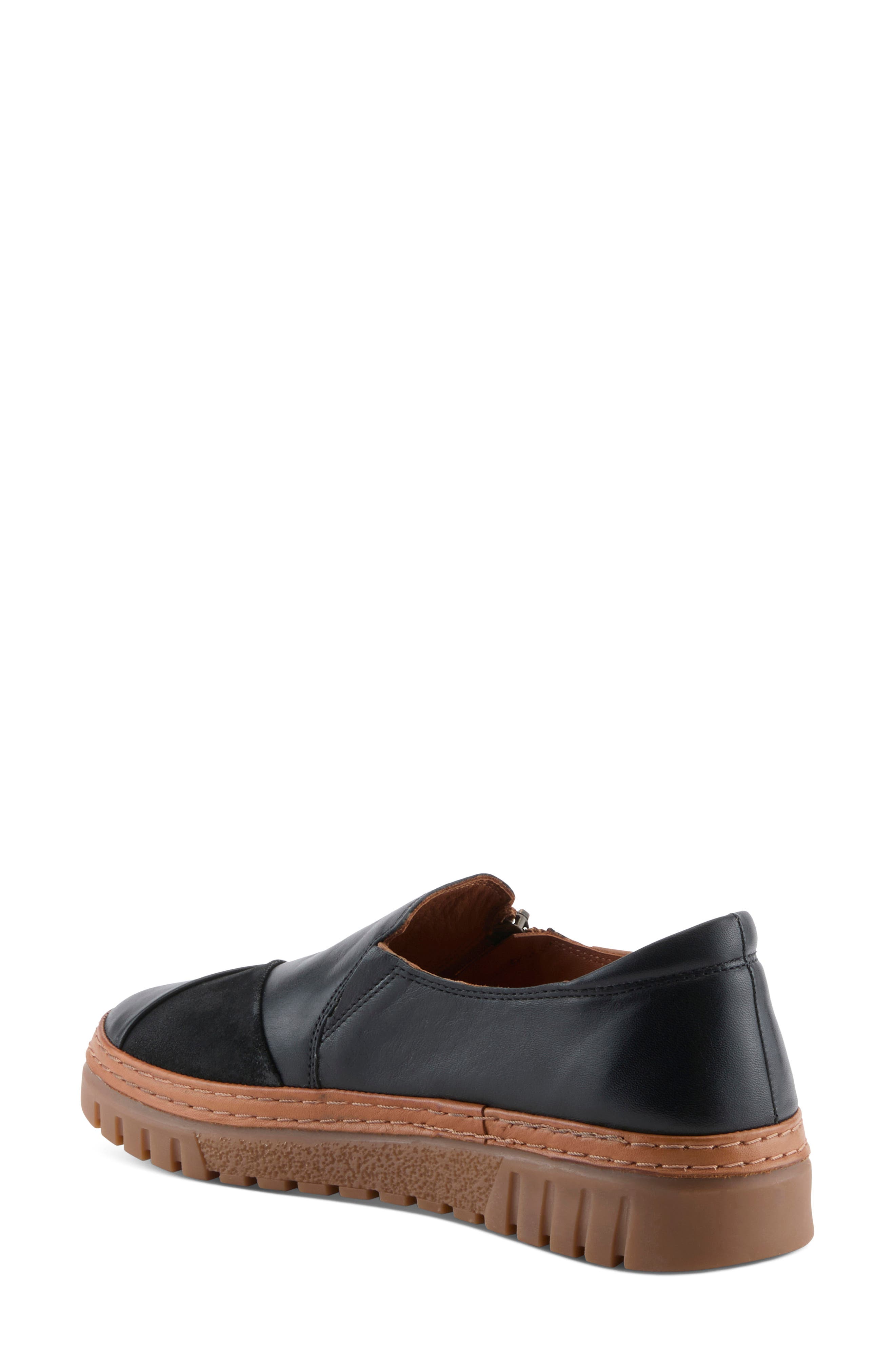 Patcha Zip-Up Sneaker, Alternate, color, BLACK