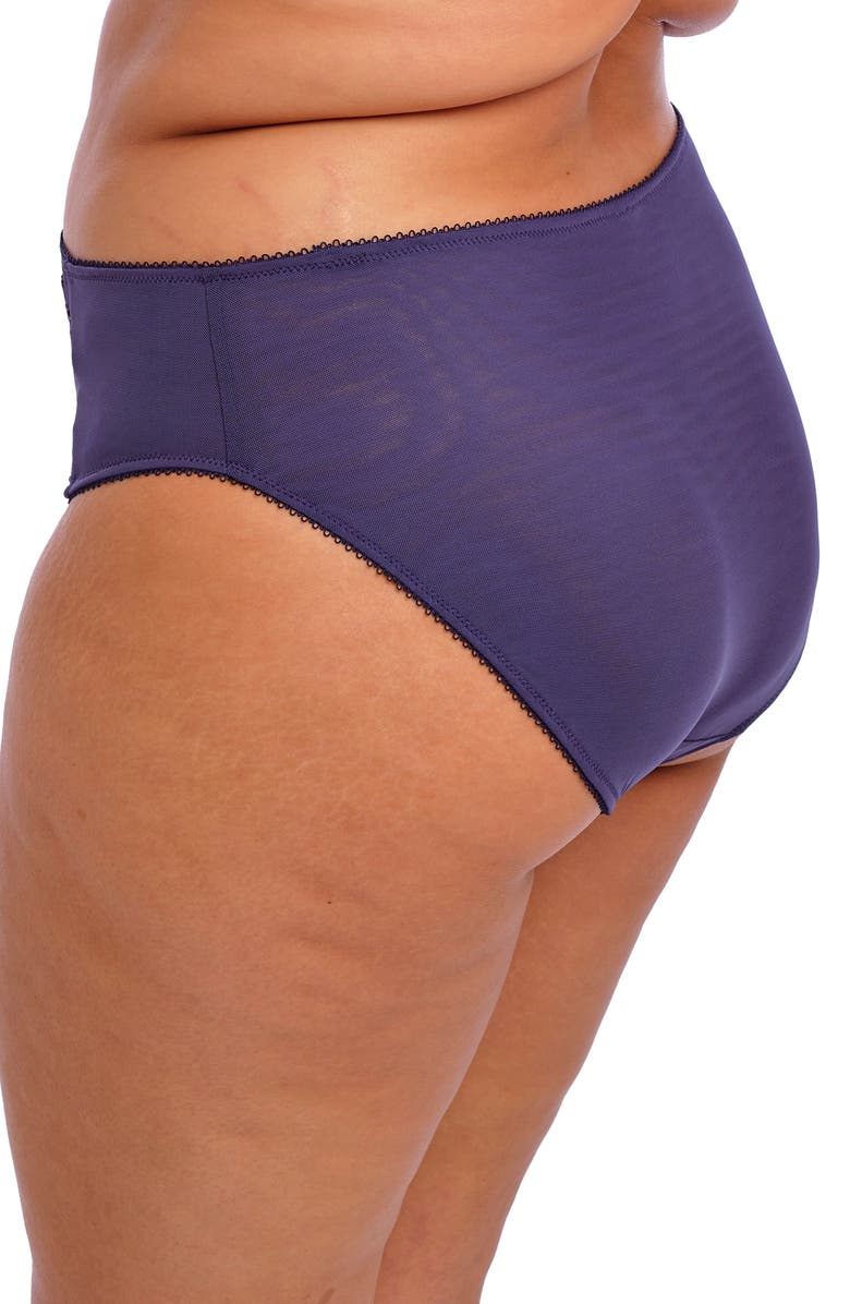 Elomi Himari Embroidered High Cut Briefs, Alternate, color,