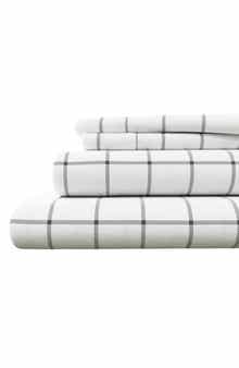 Woven & Weft Turkish Cotton Flannel Plaid Sheet Set