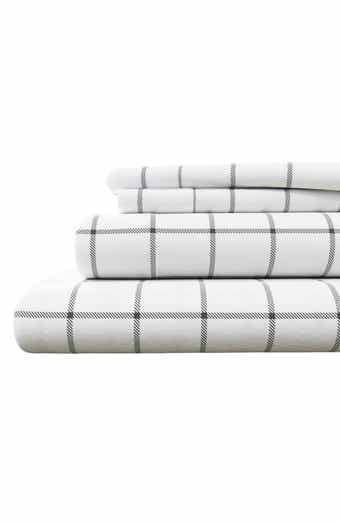 Woven & Weft Turkish Cotton Flannel Plaid Sheet Set