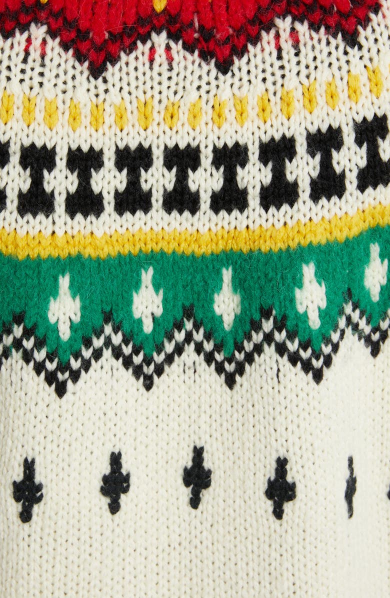 Moncler Grenoble Fair Isle Wool Blend Sweater, Alternate, color,