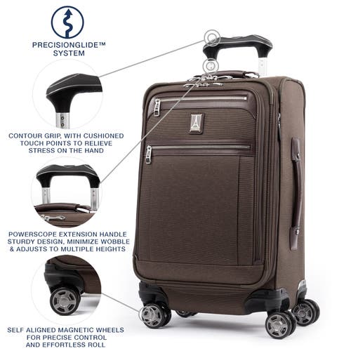 Travelpro Platinum Elite Softside Expandable Carry-on 21-inch Luggage In Rich Espresso Brown