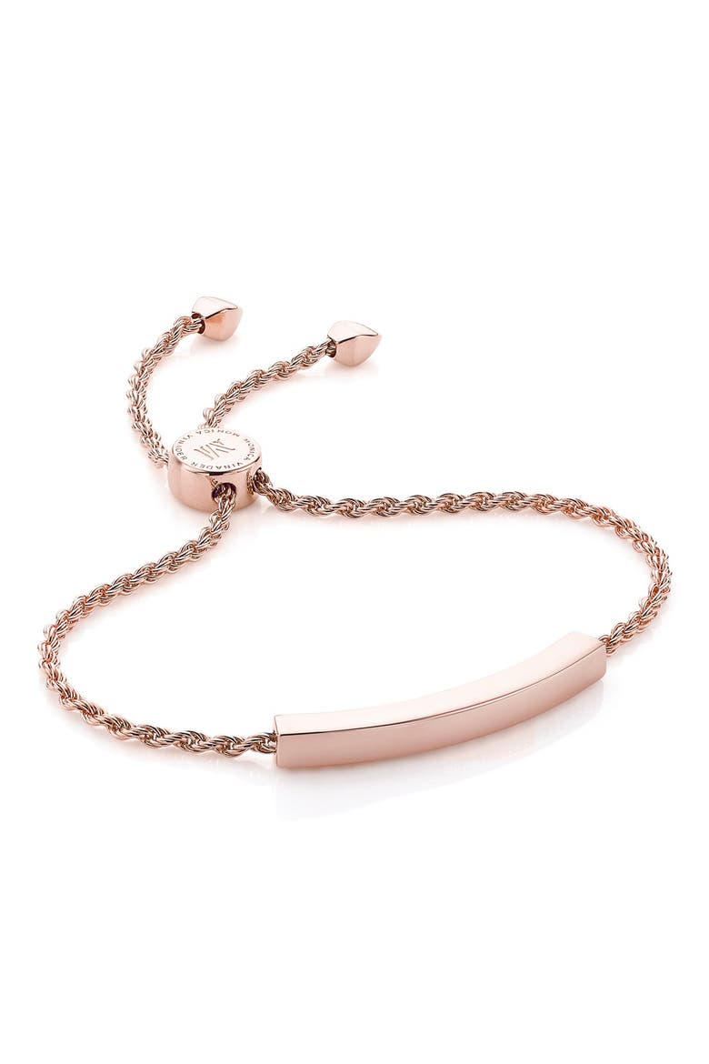 Linear Friendship Chain Bracelet, Main, color, ROSE GOLD