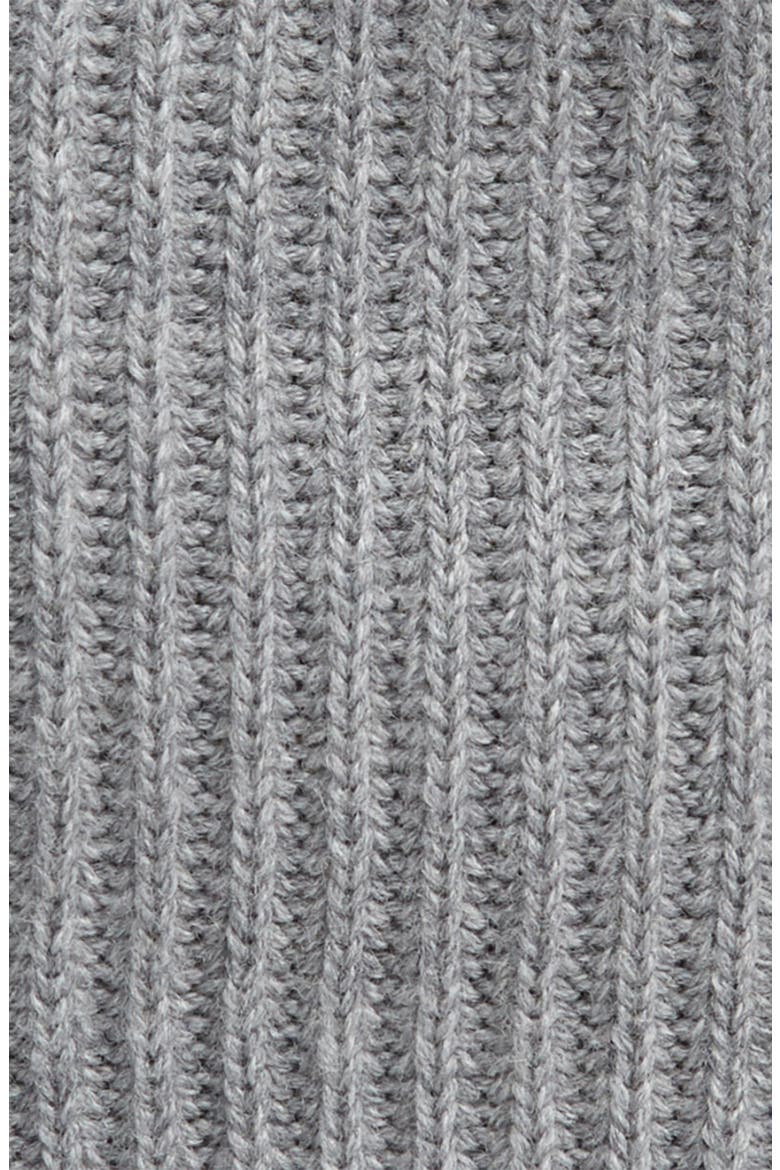 Merino Wool Ribbed Beanie, Alternate, color, GREY MARL
