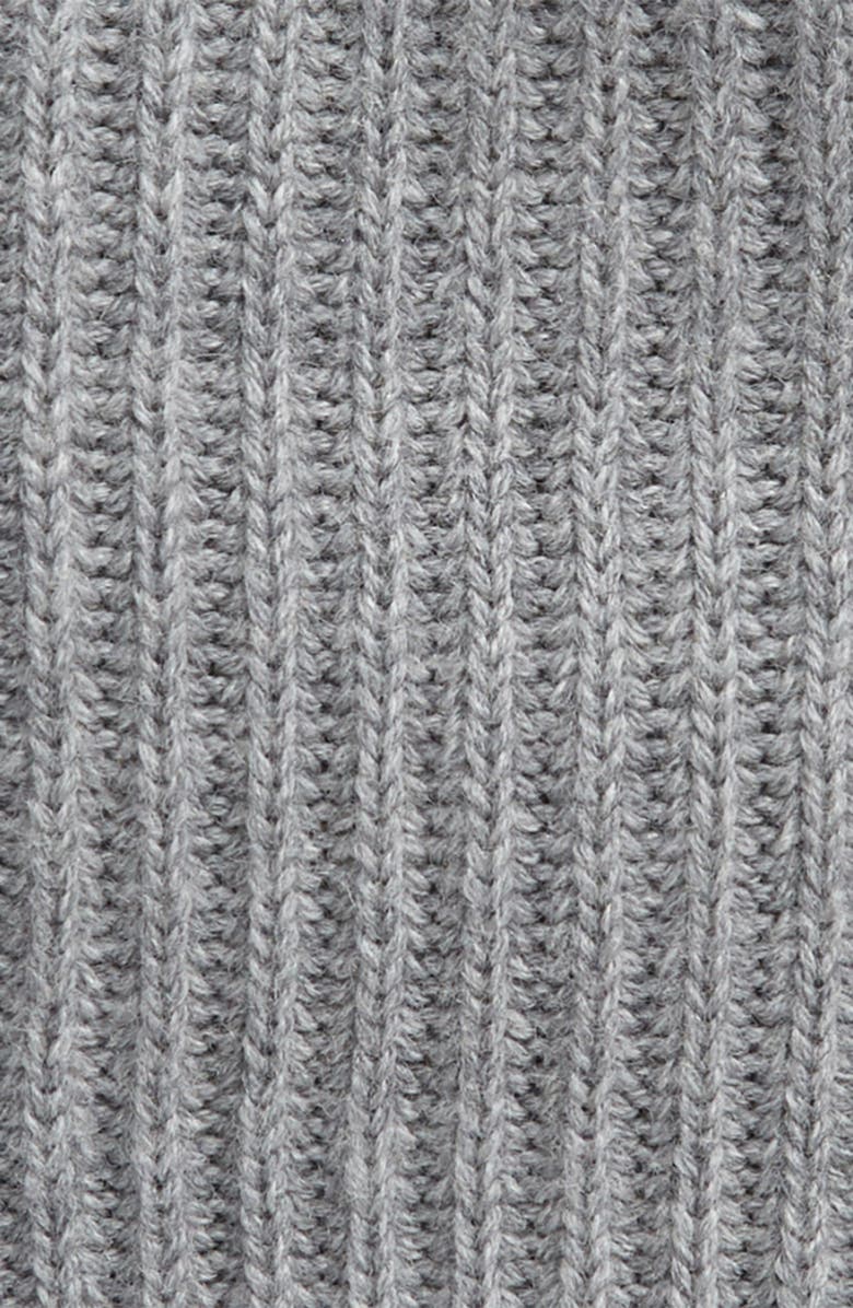 AllSaints Merino Wool Ribbed Beanie, Alternate, color, Grey Marl