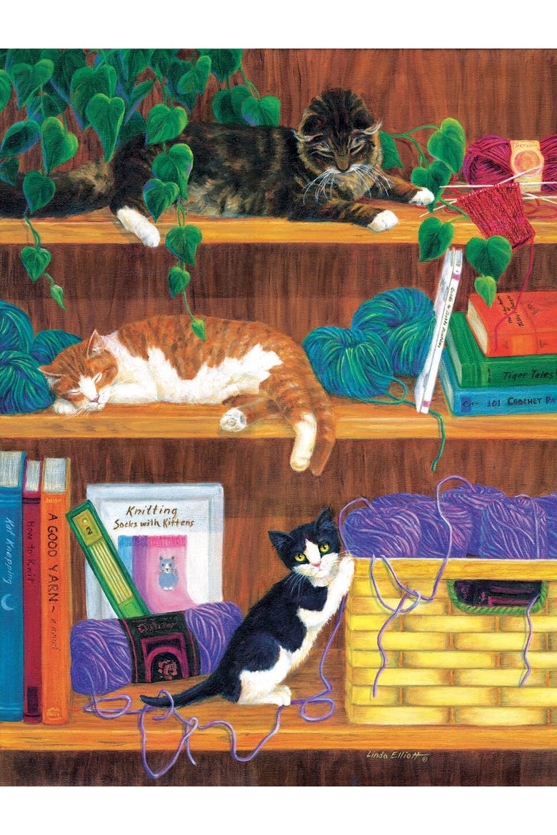 A Good Yarn 500 piece Jigsaw Puzzle for Adults, Main, color, Multicolor