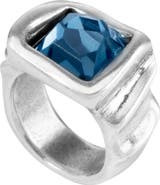 UNODE50 La Jojoya Silver Plated Swarovski Crystal Ring
