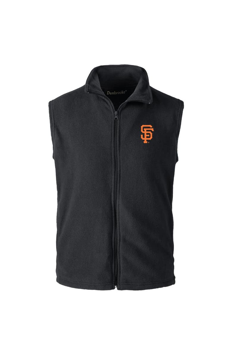DUNBROOKE Men's Dunbrooke Black San Francisco Giants Houston Full-Zip Vest, Alternate, color, Black