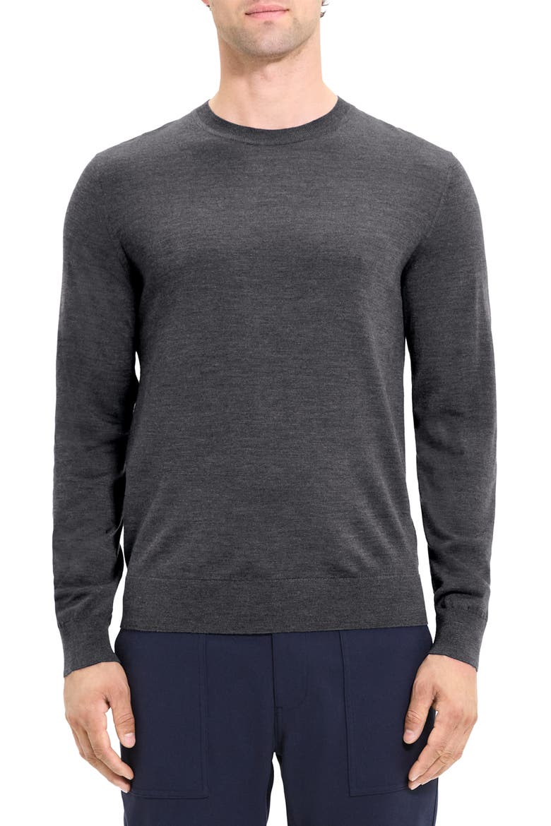 Theory Regal Wool Crewneck Sweater (Men) | Nordstrom