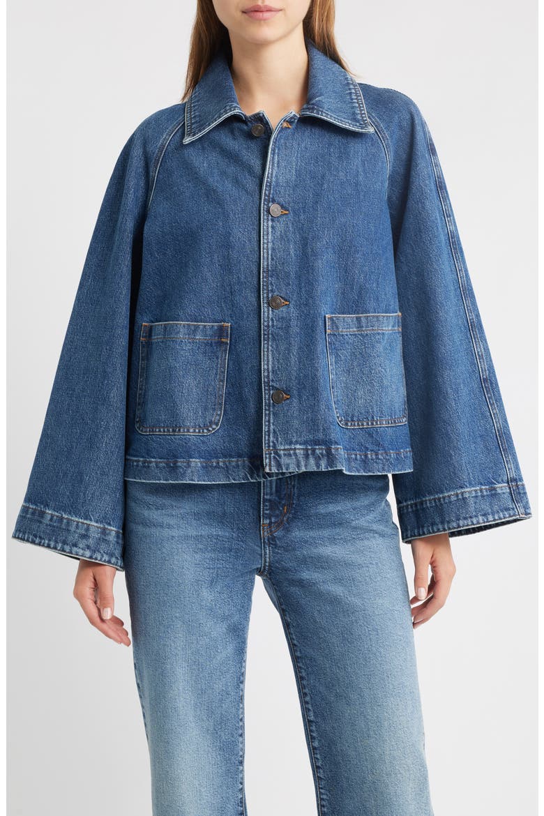 The Denim Swing Jacket, Alternate, color, HEX