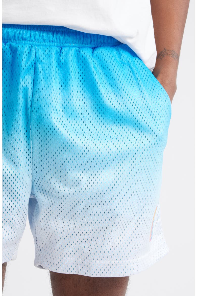 Elite RWE Ombré Mesh Basketball Shorts, Alternate, color, BLUE