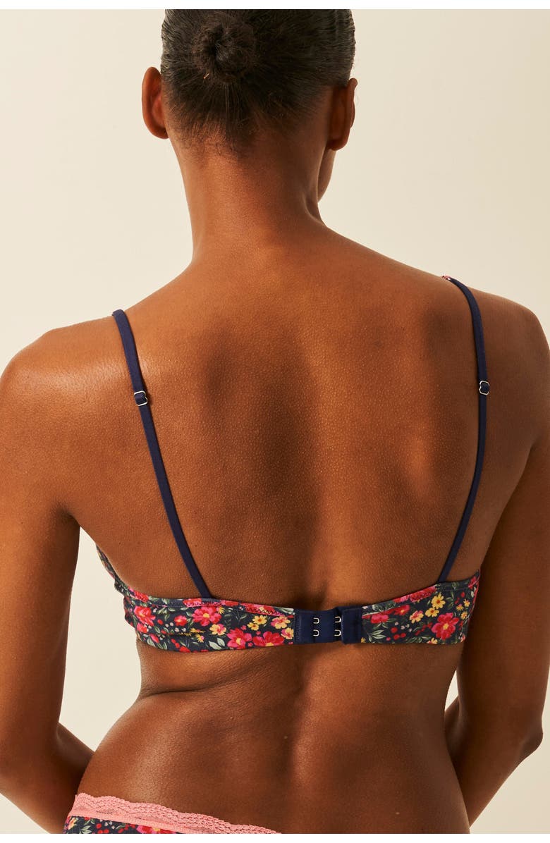 Stripe & Stare The Lace Plunge & Original Knicker Set, Alternate, color, Cherry Bloom