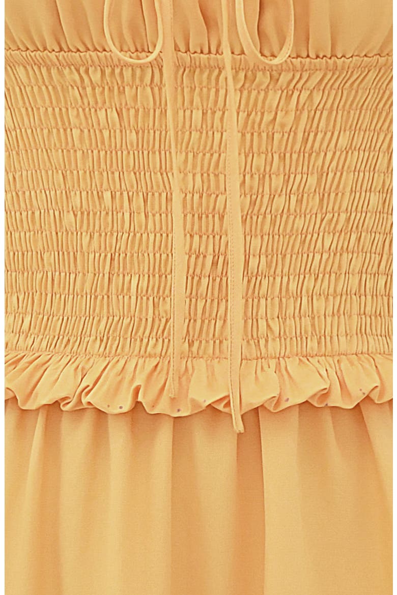 Phedra Ruffle Smocked Bodice Sundress, Alternate, color, WARM APRICOT