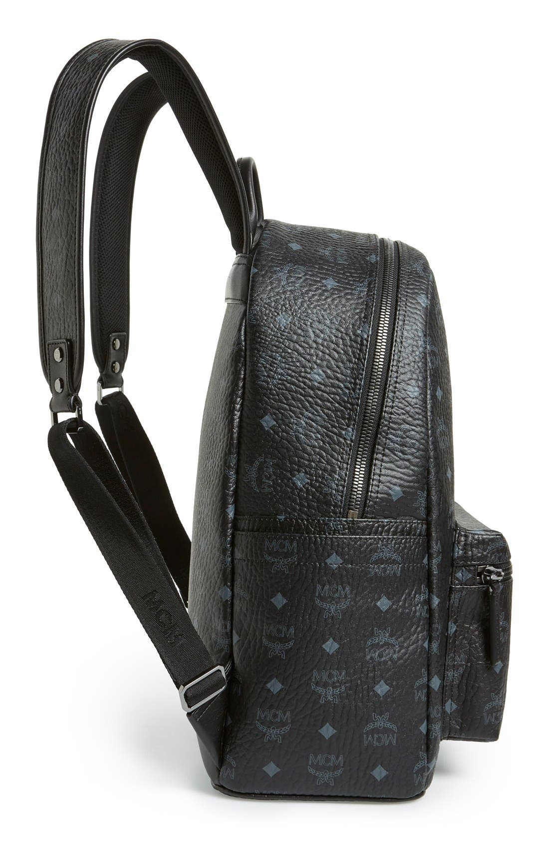 MCM Medium Stark Visetos Backpack, Alternate, color, 