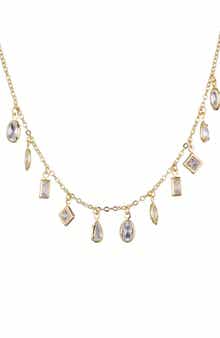 Adornia Mixed Crystal Shaker Necklace