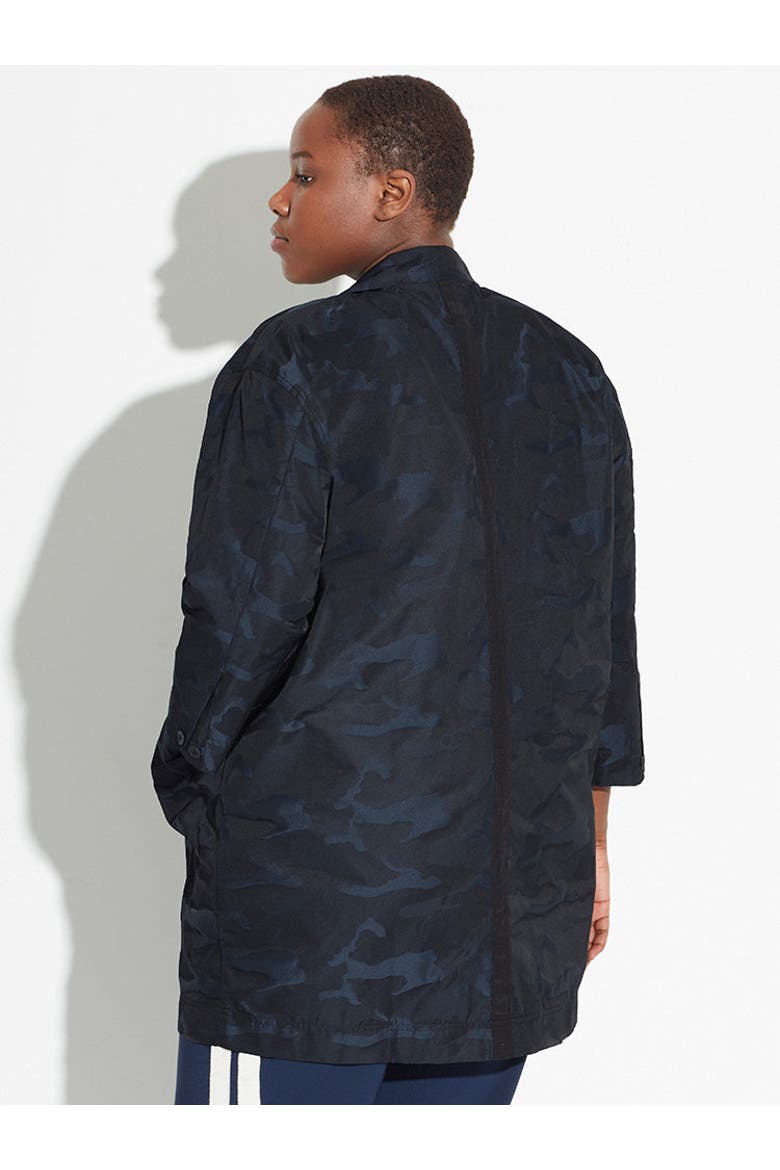 Jacquard Blazer Plus Size, Alternate, color, NAVY JACQUARD
