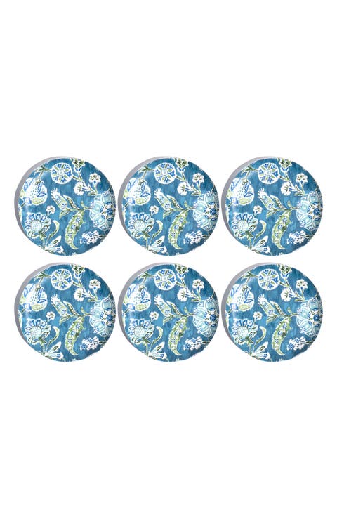 Hana Ikat Set of Six Melamine Salad Pates