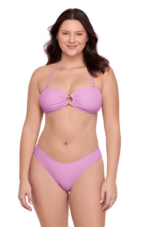 Ring Front Bandeau Bikini Set