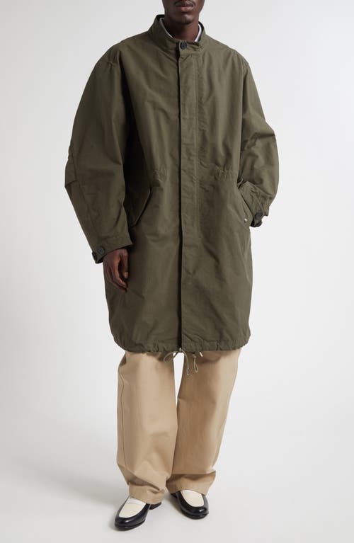 Givenchy Stamp Cotton-blend Raincoat In Green