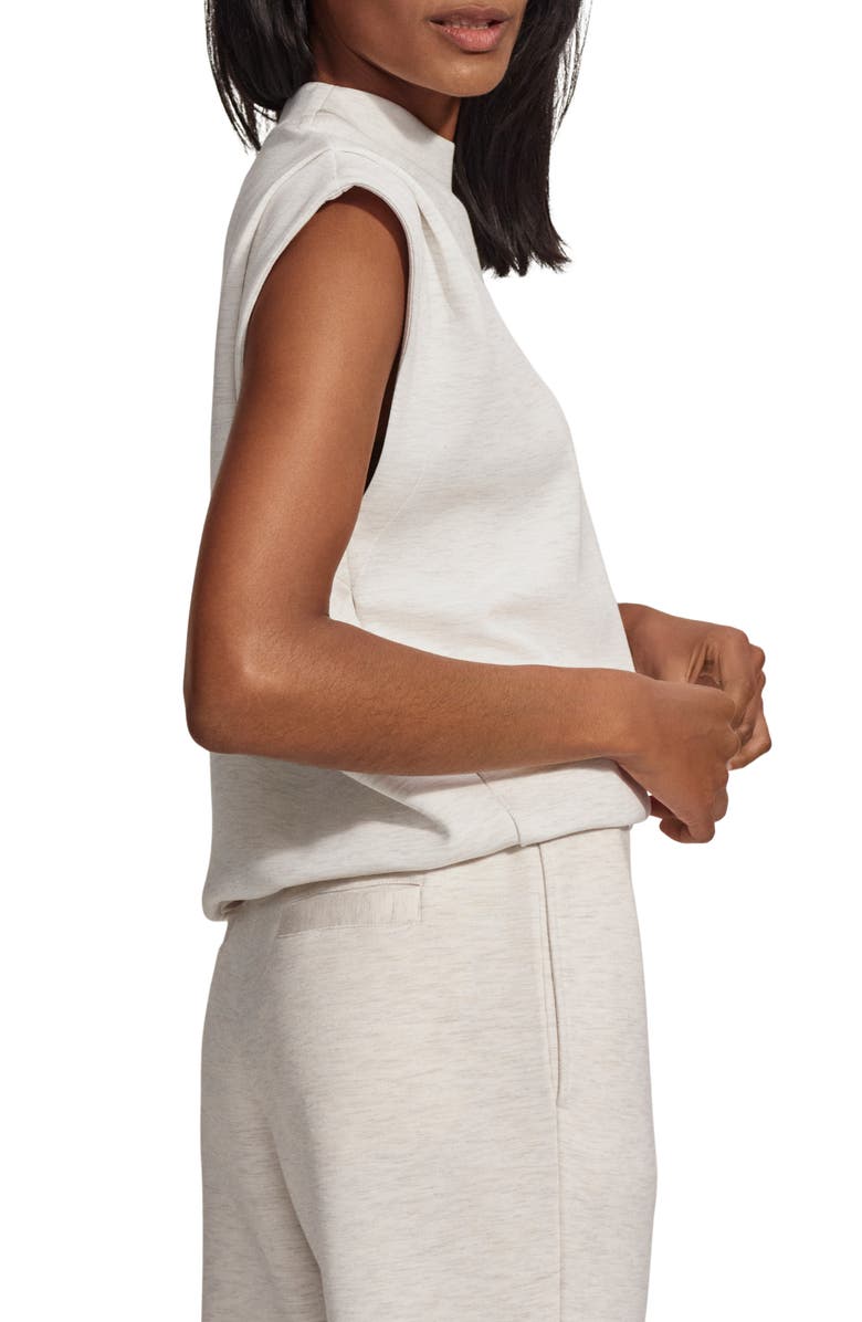 Varley Double Soft Cap Sleeve Sweatshirt, Alternate, color, Ivory Marl