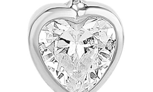 Shymi Cubic Zirconia Heart Pendant Necklace In Black
