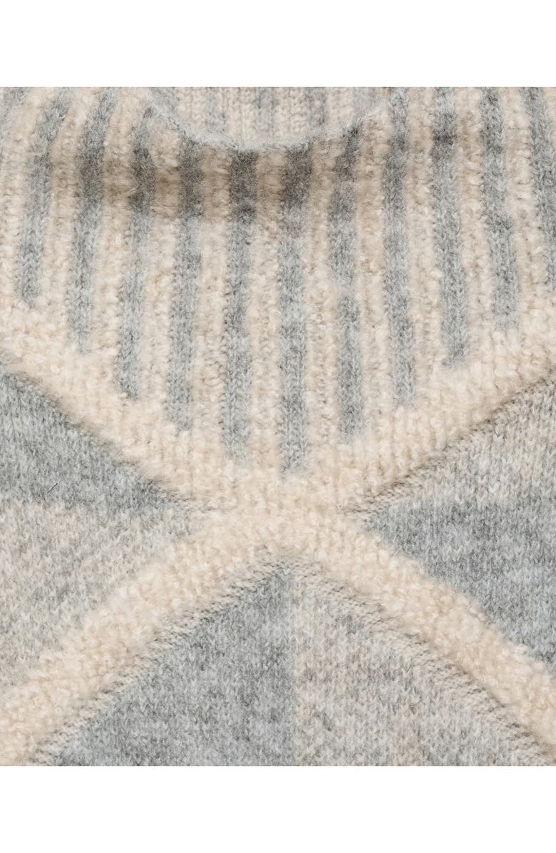 MANGO Rhombus Turtleneck Sweater, Alternate, color, 