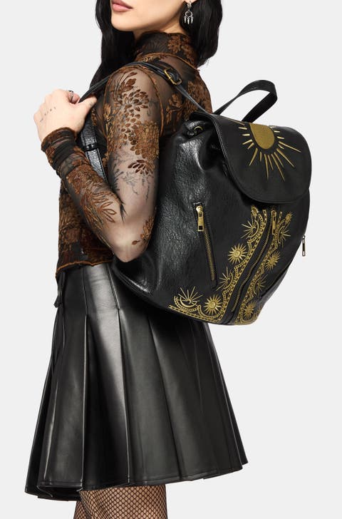 Lunara Celestial Embroidered Backpack