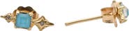 Armenta Crivelli Turquoise & Diamond Stud Earrings