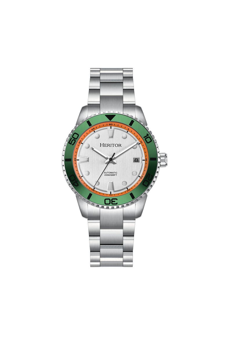 Bexley Automatic Divers Watch, Main, color, Green Silver