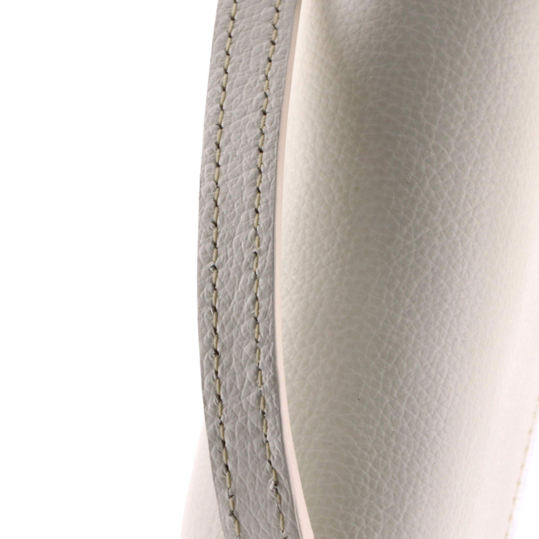 Pre-Owned Goyard Chypre Wallet on Strap Coated Canvas with Leather, Alternate, color, White