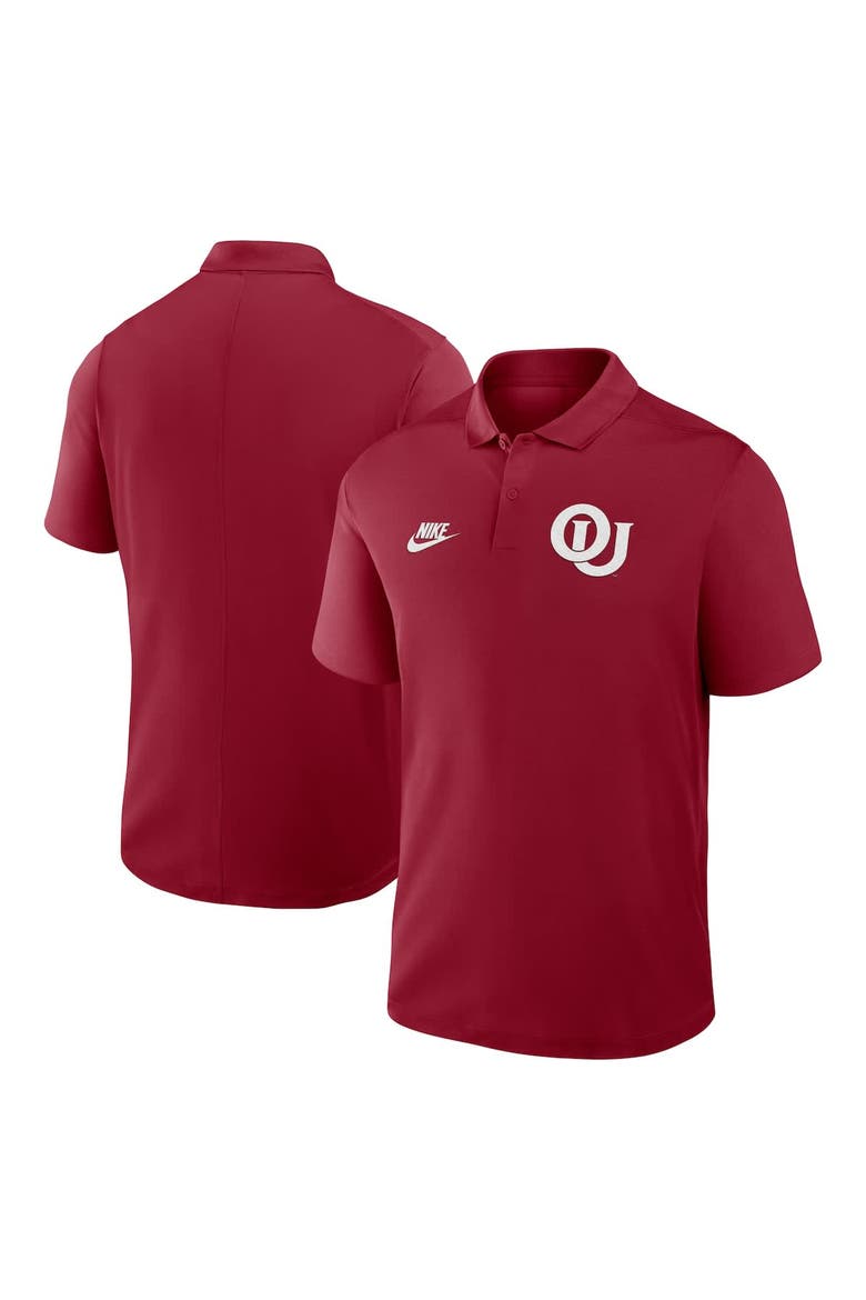 Men's Nike Crimson Oklahoma Sooners Primetime Victory Legacy Vault Logo Performance Polo, Alternate, color, Crimson