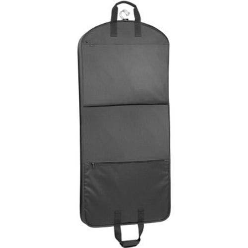 Wallybags Deluxe Travel Garment Bag With Two Pockets In Black