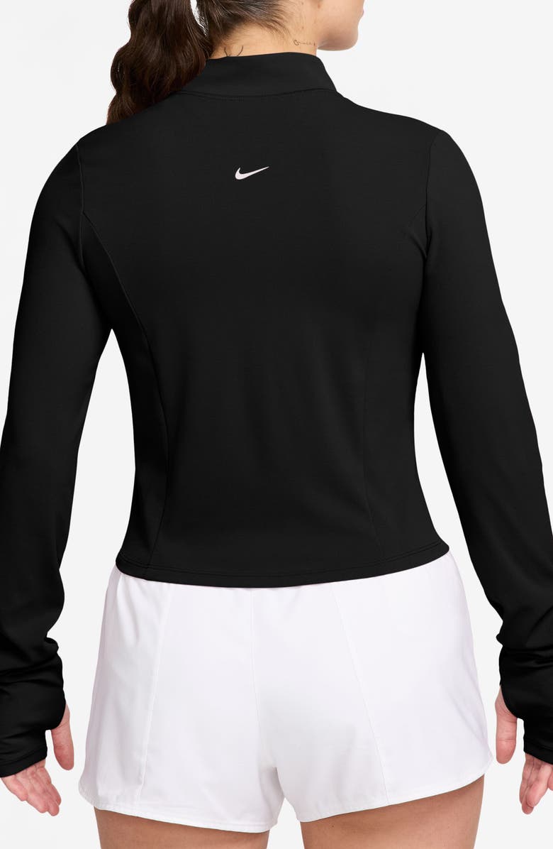 Nike Zenvy Dri-FIT Long-Sleeve Full Zip Top, Alternate, color, 010 Black/Cool Grey