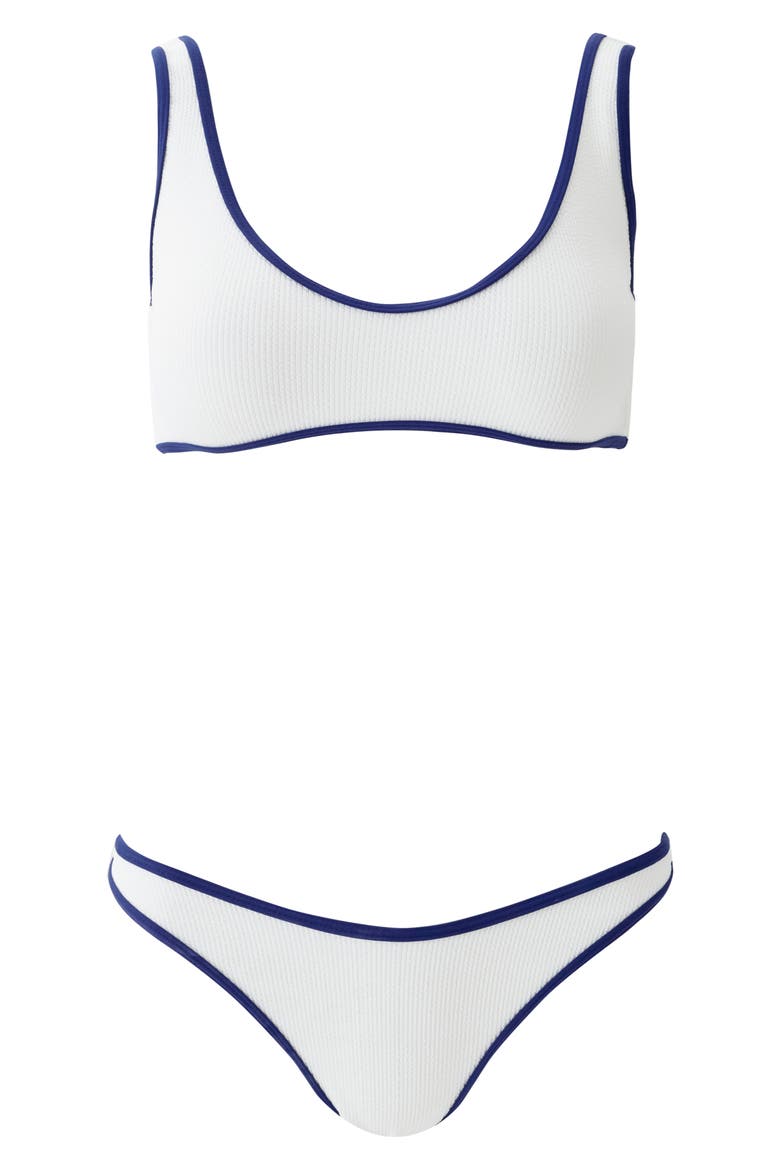 Vigo Bikini Bottoms, Alternate, color, WHITE RIDGES/ NAVY