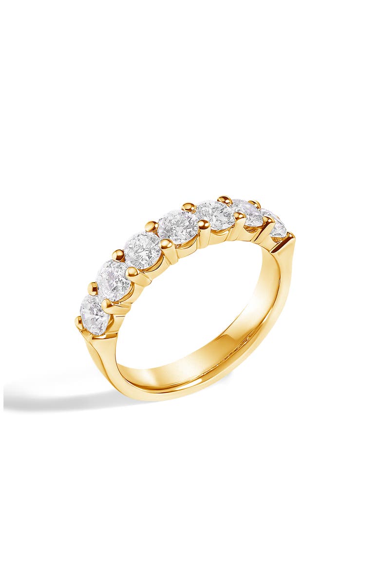 Haus of Brilliance 14K Gold 1 1/2 Ctw Diamond 7 Stone Band Ring, Alternate, color, Yellow Gold