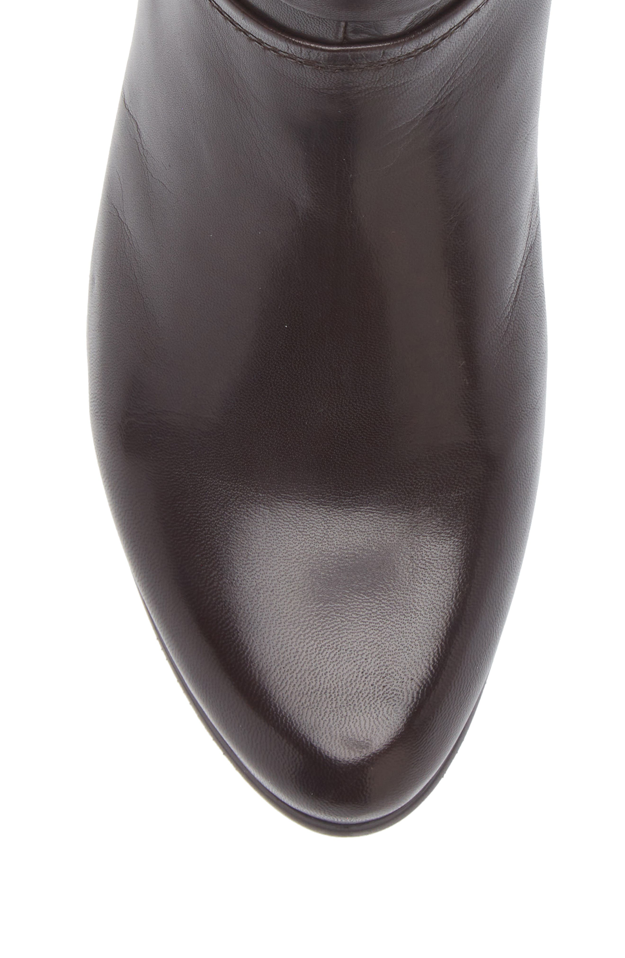 Stefany Block Heel Bootie, Alternate, color, DARK BROWN
