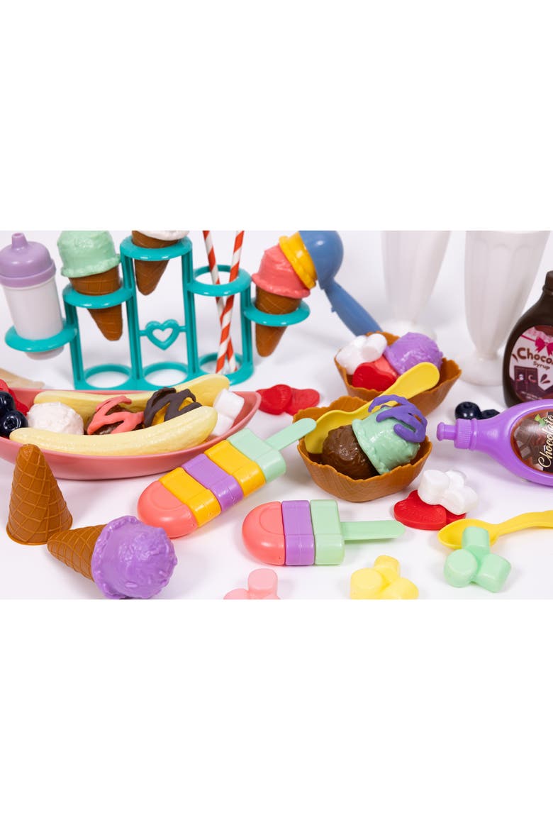 Ice Cream Waffle Set 56Pc Toy 3+, Alternate, color, Multicolored