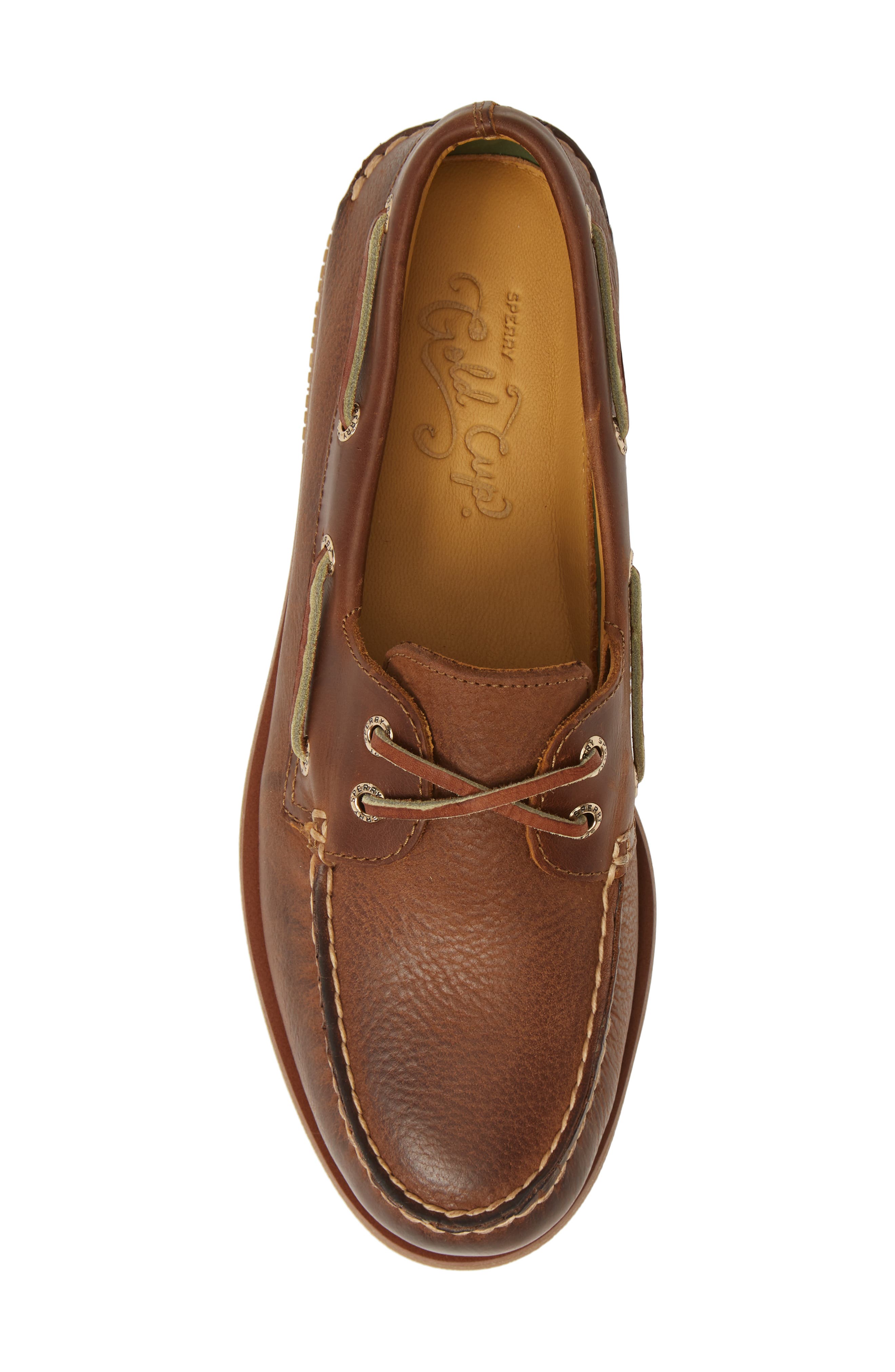 Sperry Authentic Original Gold Rivinton Boat Shoe, Alternate, color, Tan