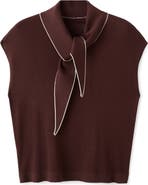 MANGO Bert Tie Neck Top